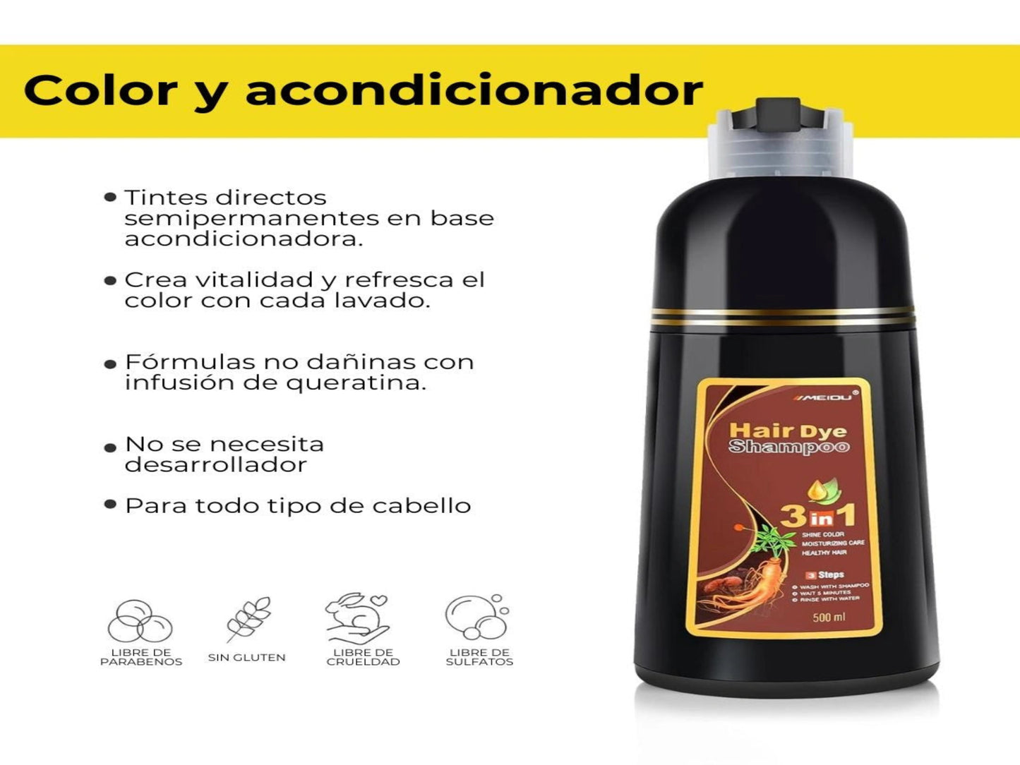 SHAMPOO ANTICANAS PARA MUJER