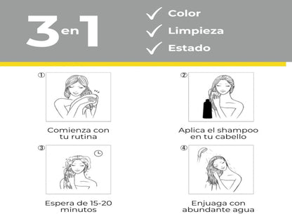 SHAMPOO ANTICANAS PARA MUJER